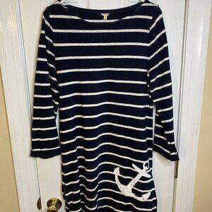 J Crew Women’s medium long sleeve Striped dress